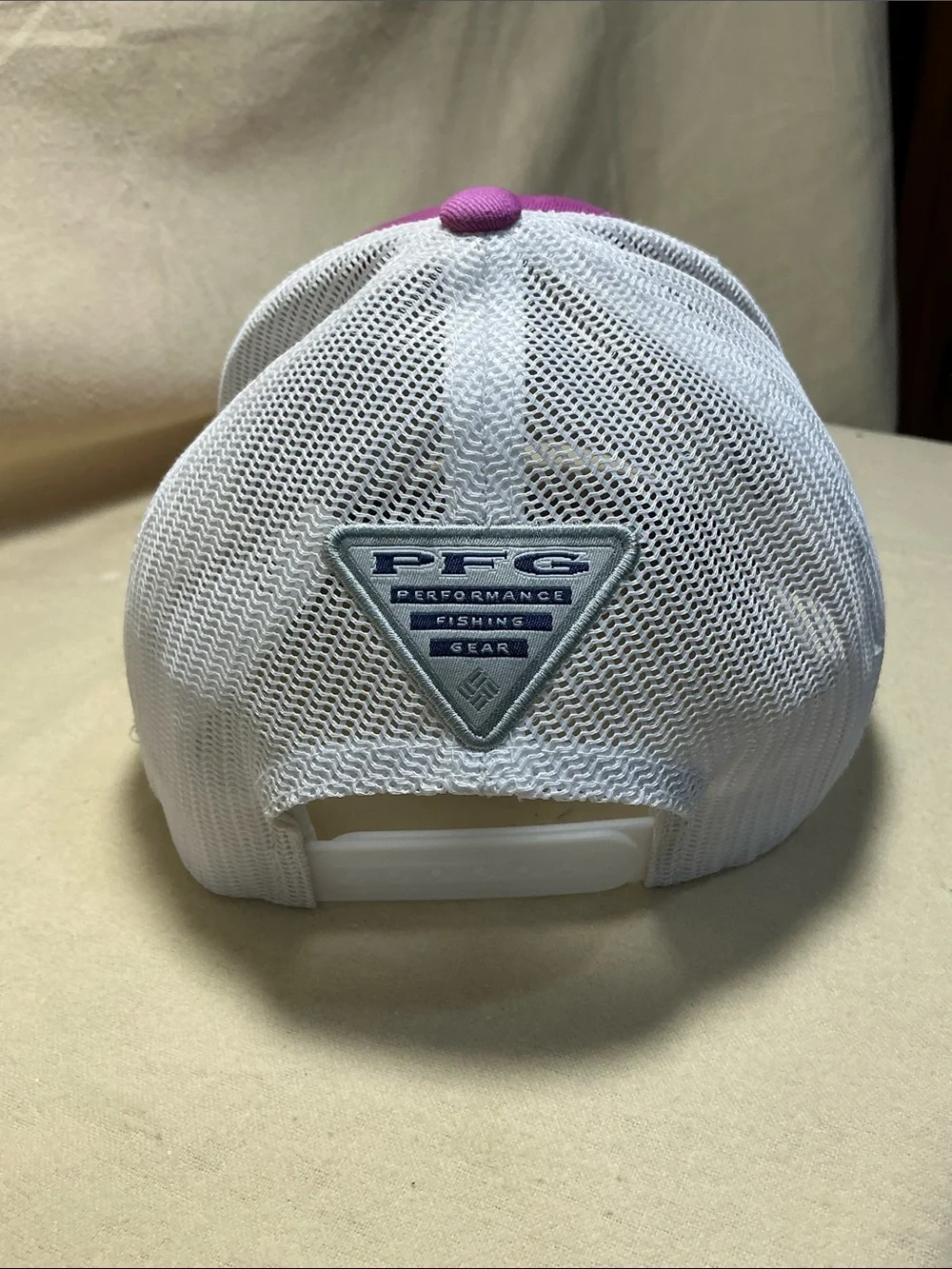 Columbia Purple and blue Trucker Hat with Blue Patch